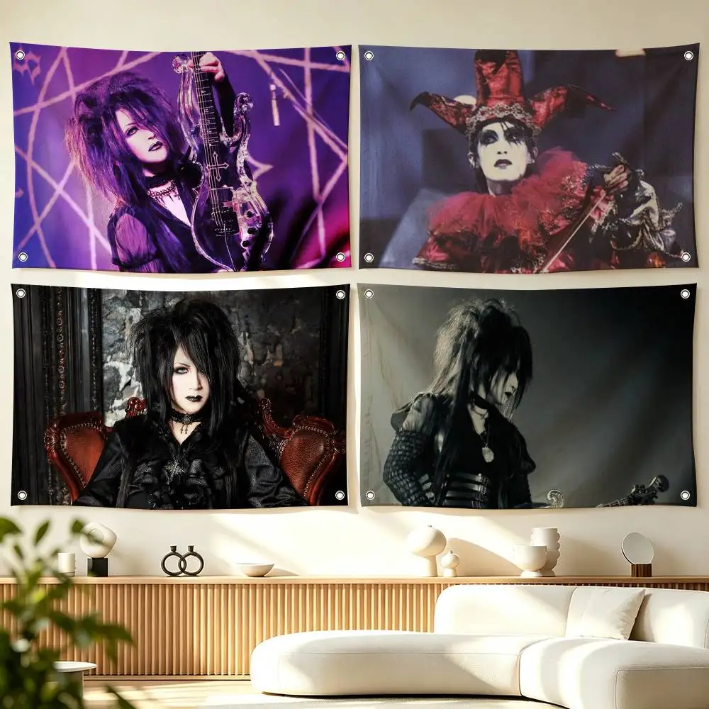 M-MALICE MIZER Visual Kei Band  Flag Suitable For Party Club Outdoor Interior Wall Decoration Banner Fans Gift