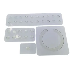 Acrylic Pearl Display Board Adhesive Loose Trollbead Organizer DIY Pearl Studs Necklace Chain Storage Board Pendant Sheet Holder