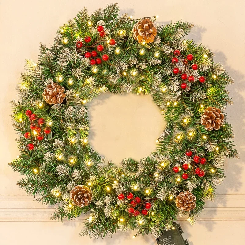 Christmas Decorations Supplies Christmas Wreath Decoration Garland Flowers