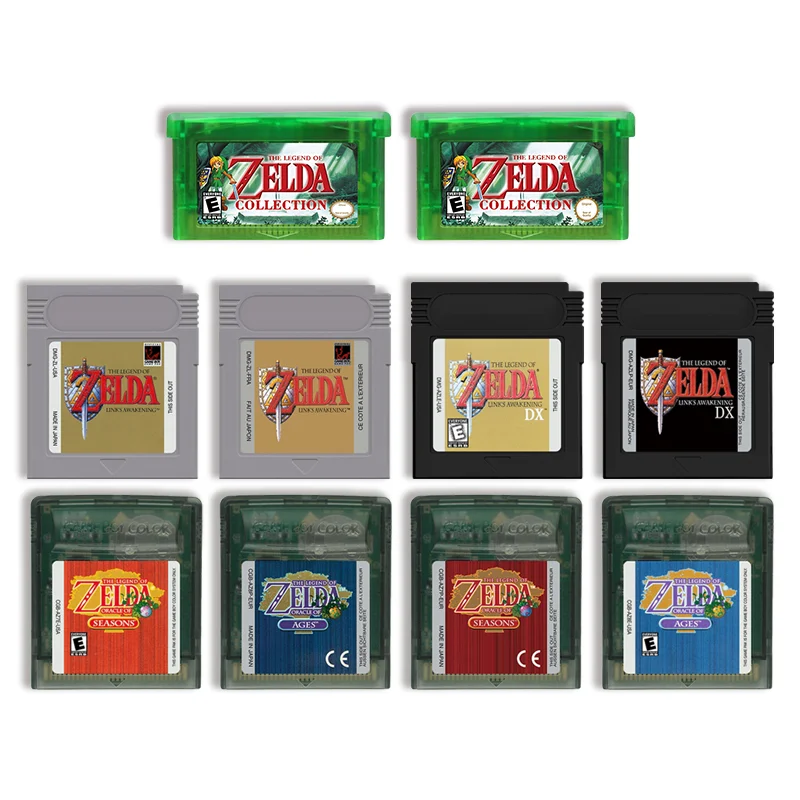 Battery Save Game Cartridge Video Game Console Card Zelda Series Links Awakening Oracle of Ages Seasons High Quality for GBC