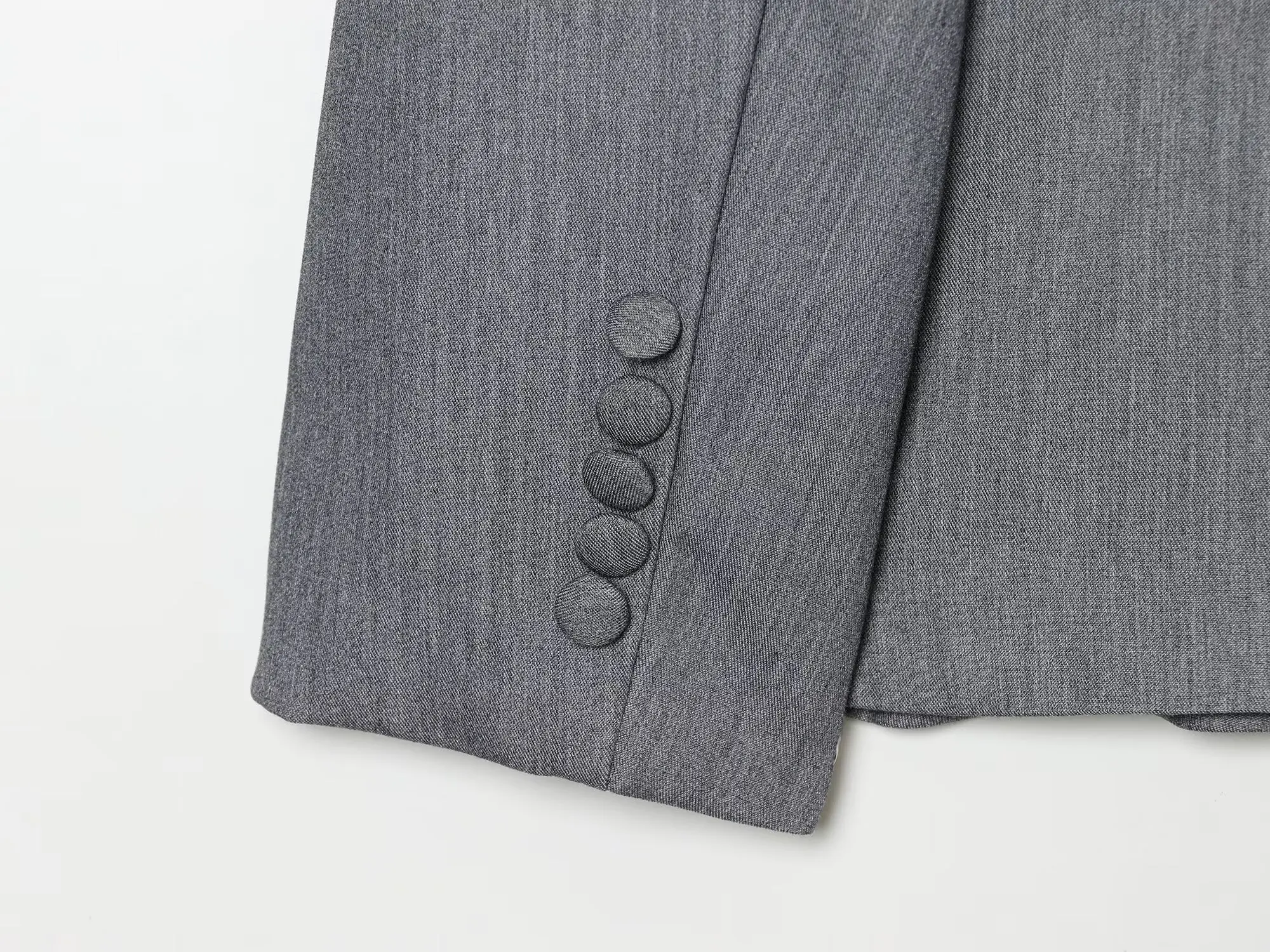 BSAY Damen Eleganter Blazer mit Schal-Reverskragen, Einreihig, Verdeckte Knöpfe, Lange Ärmel, Einfarbig, Business-Casual-Anzugjacke – Detail 17