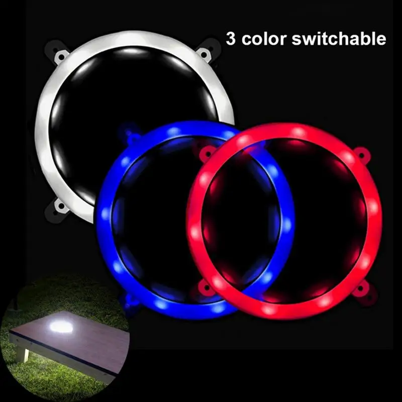 

Cornhole Light Cornhole Lights For Hole LED Anti Glare Easy Installation Battery Powered Cornhole Ring Lights Waterproof for