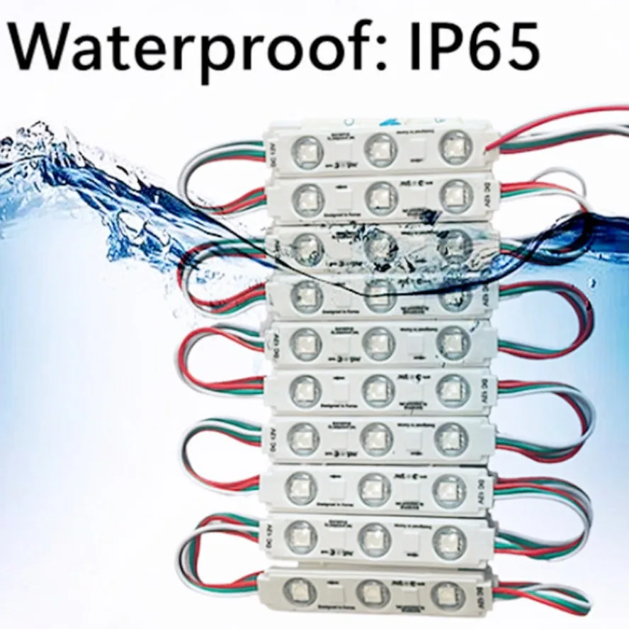 20PCS 12V WS2811 RGB LED Modules Light Waterproof IP65 Full Color Advertisement Lamp Shop Signboard Letter Light-box Decoration image 5