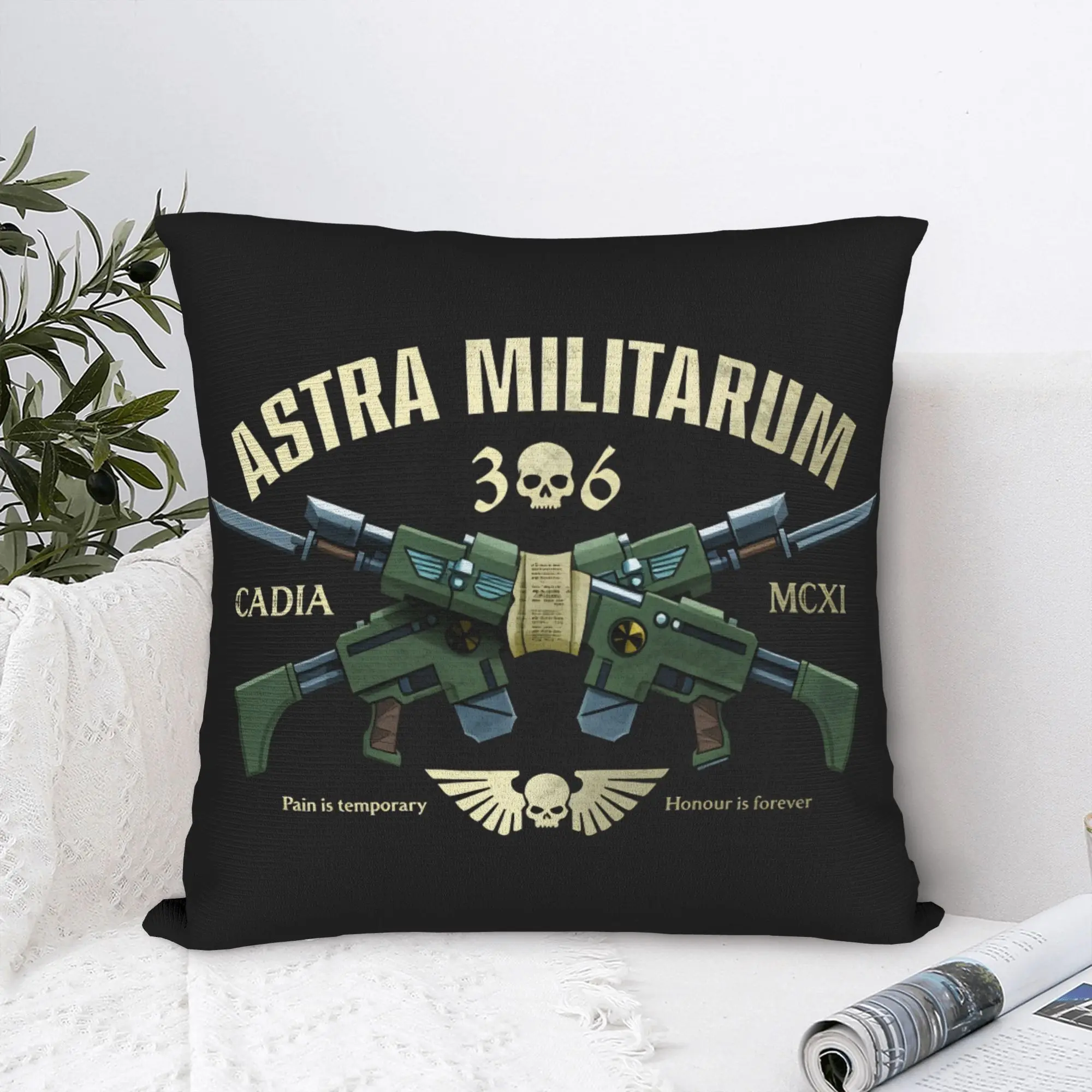 Hammer of the Emperor Astra Militarum Pillowcases  Retro Trendy Pillow Case For Sofa Couch Bed Living Room Square Pillow Cover