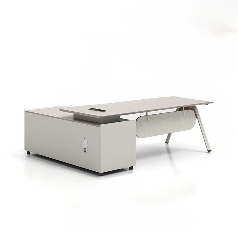 

Simple modern light luxury creative technology sense single supervisor manager bench furniture table and chair combination