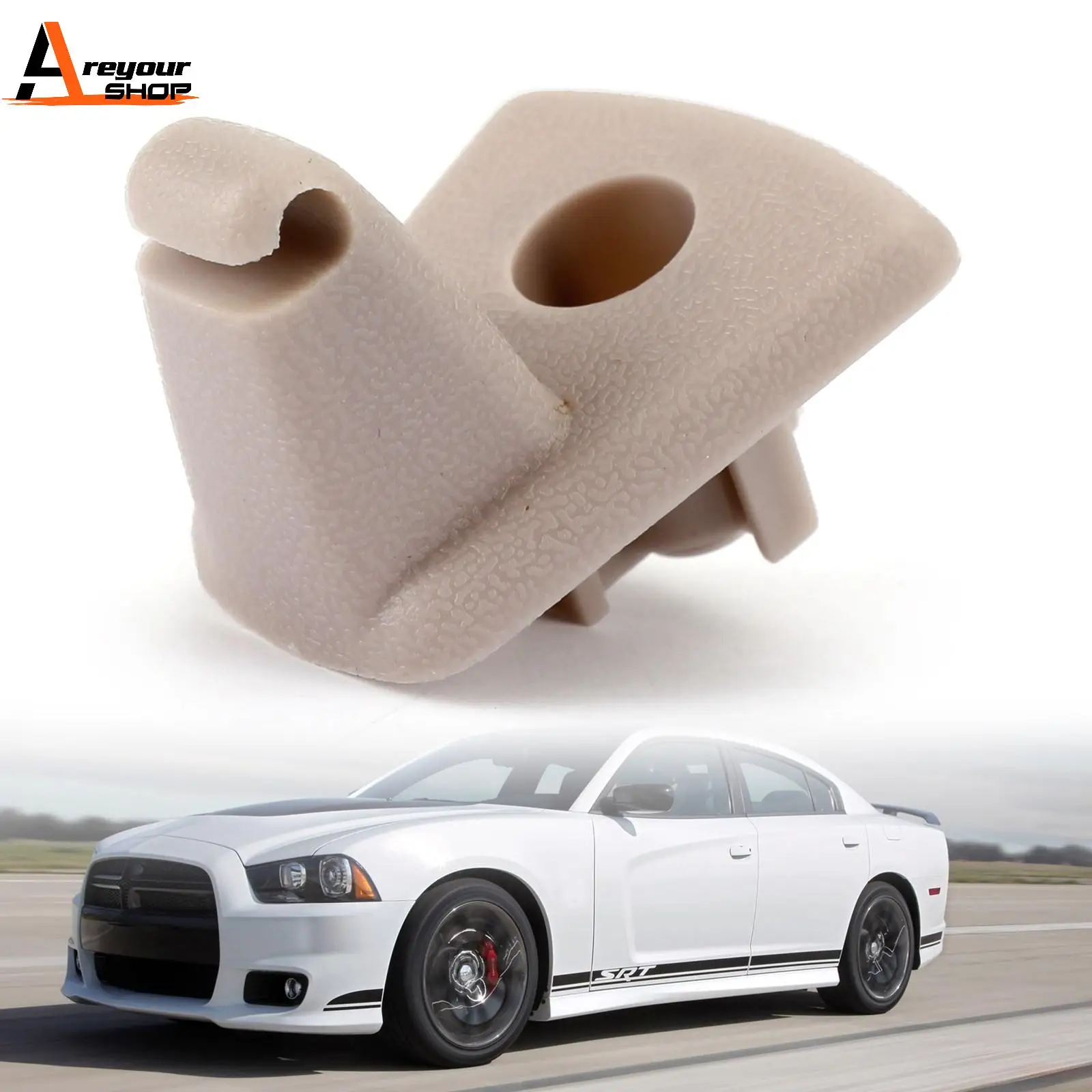 Areyourshop Sun Visor Hook Clip For Chrysler 300 300C For Dodge Charger Magnum 2005-2007 1EJ51BD1AA Car Accessories Auto Parts