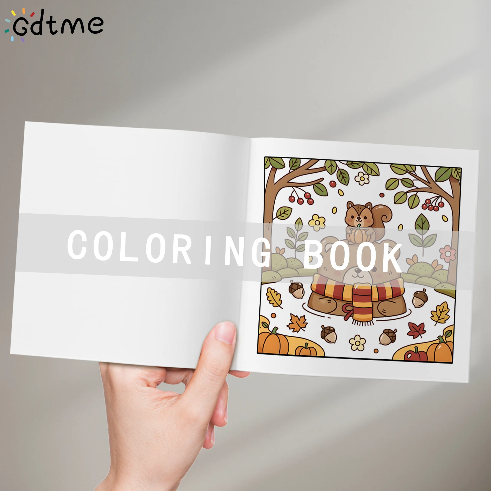 HERBST WHIMSY Malbuch mit kräftigen, einfachen Mustern für Erwachsene, süßes Zeichenbuch, perfektes Geschenk für Party und Geburtstag – Detail 4