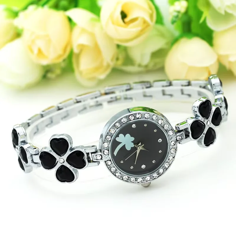 Clover de cuatro hojas con per - Jewels In Quartz Watches reseña y precio