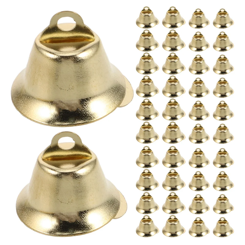 

200Pcs Elegant Gold Bells Festive Decorations Clear Cheerful Sound Diyfriendly Accessories Lightweight Versatile Multioccasion