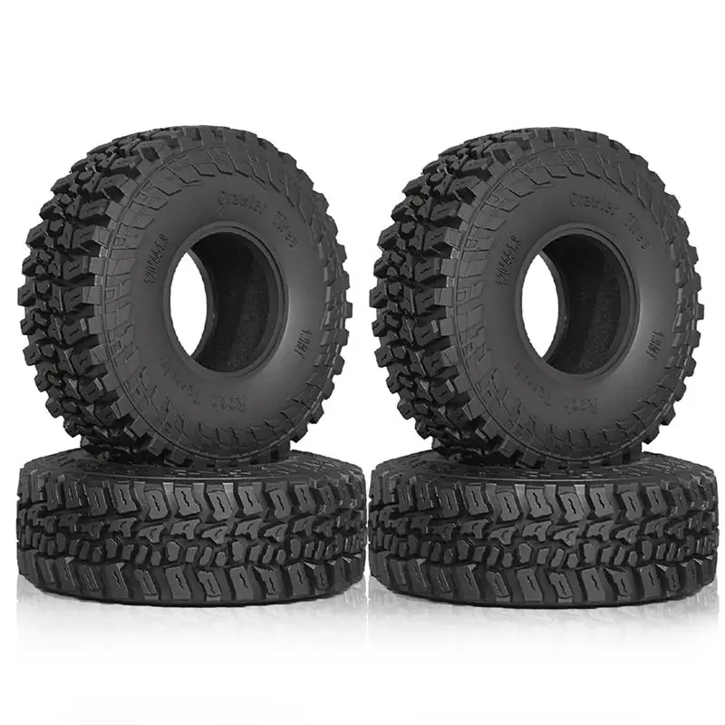 FBIL-4Pcs 120Mm 1.9In Soft Rubber Tire Wheel Tyre For 1/10 RC Crawler Car Axial SCX10 Pro Capra TRX4 D90 Redcat Upgrade Parts