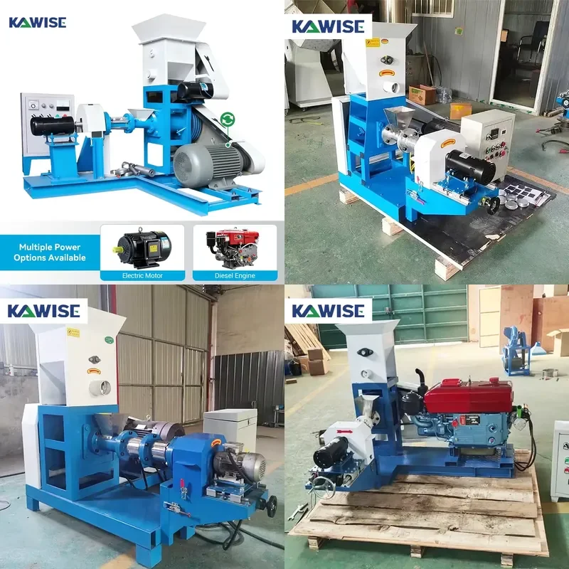 Feed Extruder Machine for Dog Cat Food Floating Fish Feed Electric Power Small Farm Feed Processing Equipment