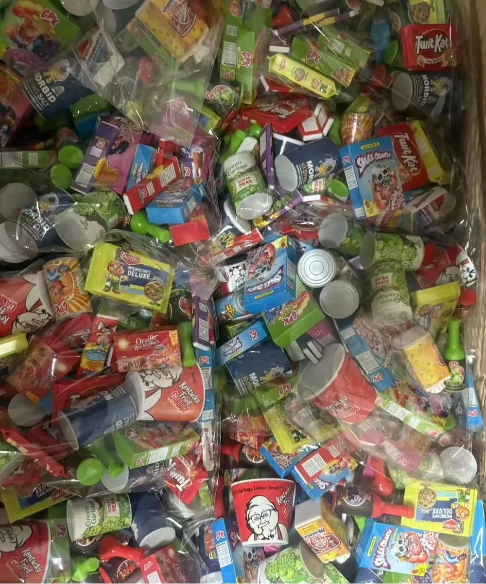 pacchetti stravaganti modello alimentare Mini marche mini bottiglie e lattine di merci in miniatura per supermercati una varietà di misti