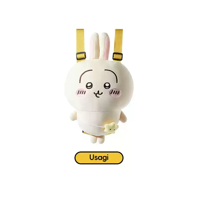 MINISO Chiikawa Hachiware Usagi Series Plush Doll Japanese Style Shoulder Bag Comfortable Cute Backpack Surprise Birthday Gift