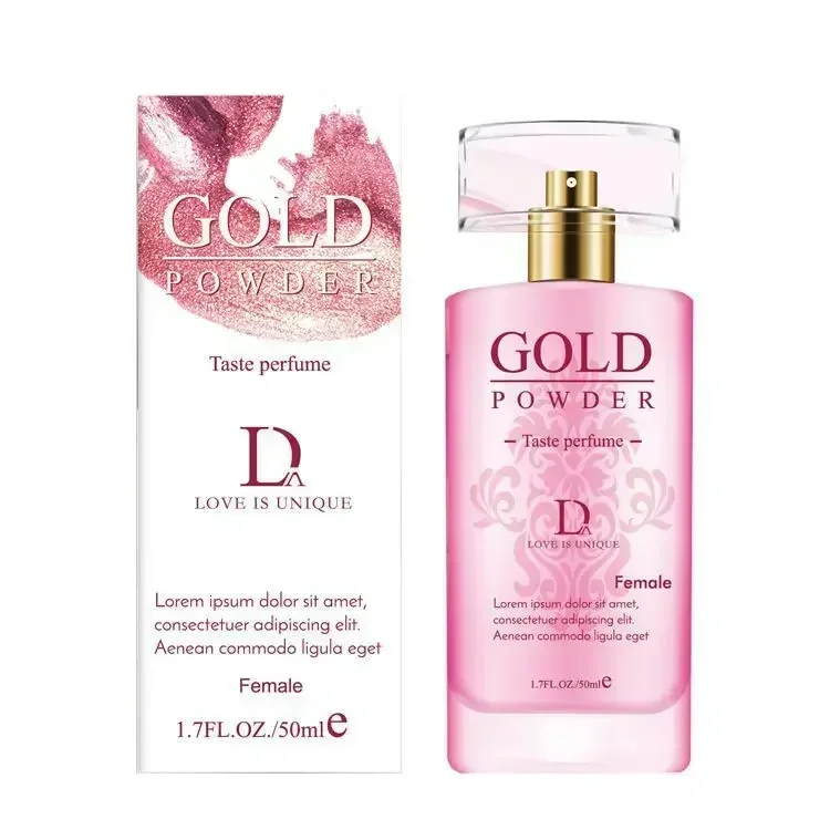 Duai Gold Powder Taste Flirting Perfume for Men and Women Couples Long Lasting Pheromone Sex Perfume Spray