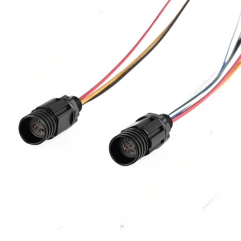 Watertight Connector M10 Waterproof Aviation Plug Underwater Wire-to-wire Connector Short Plug Female Seat Male Cable