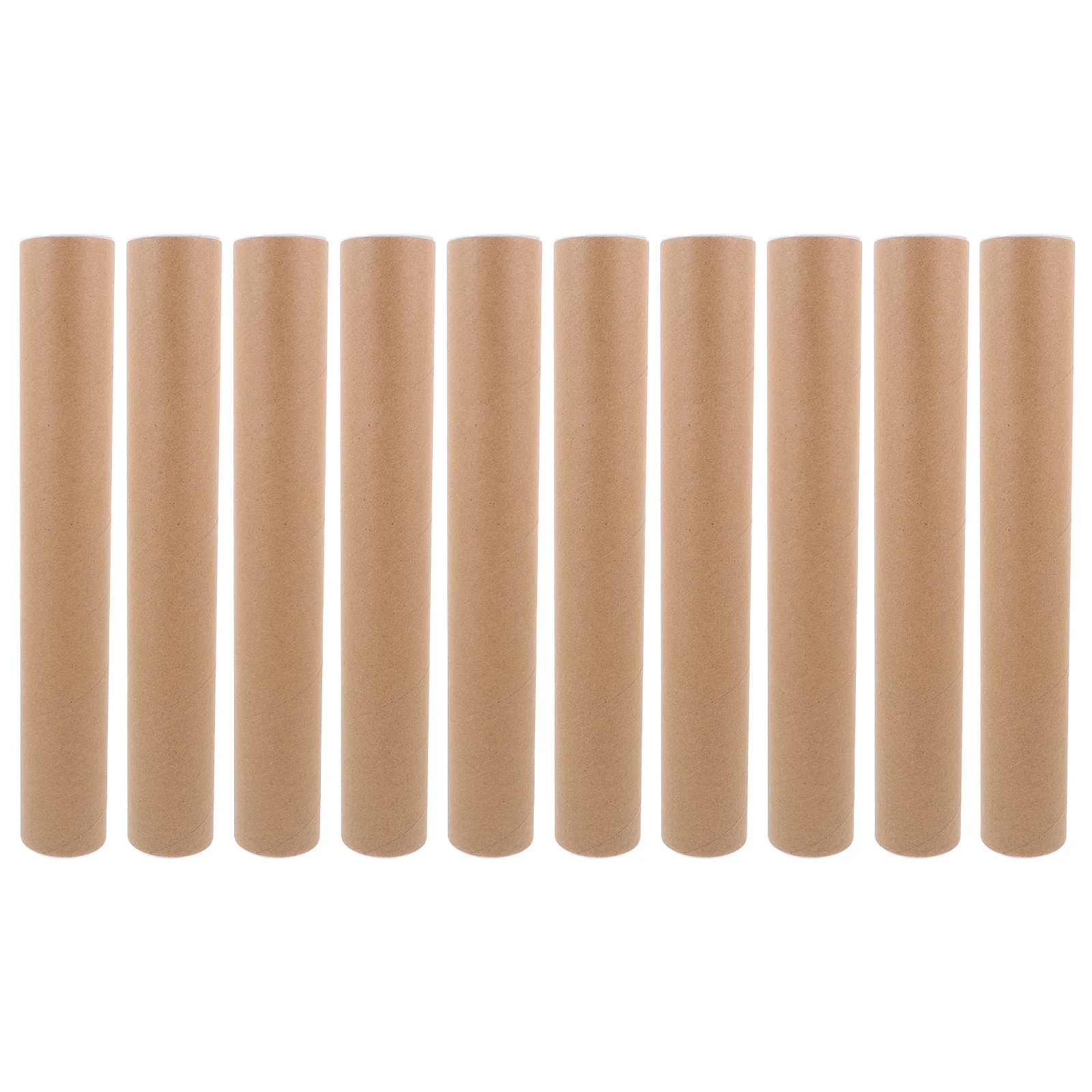 10Pcs Paper Mailing Tube Poster Holder Reusable ABS Protection for Artwork Graphics Charts Cardboard Tubes for Packaging