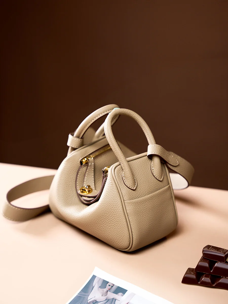 Genuine leather shoulder bag women\'s cowhide bag crossbody design large brand portable mini trendy soft leather new style