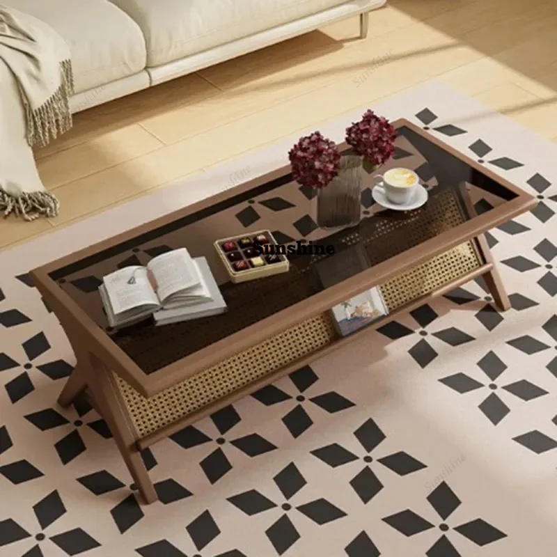 Tavolino Vintage Professionale, Semplice e Moderno, Minimalista, Elegante, Sicuro, Tavolino da Caffè, Decorazione per la Casa