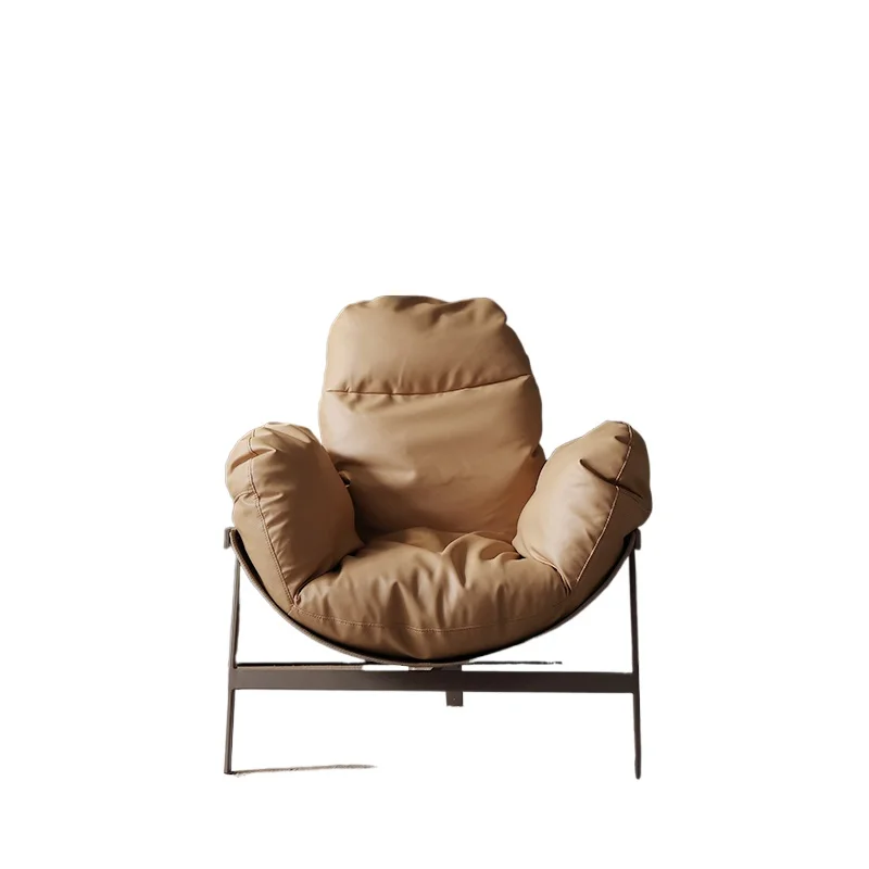

Nordic minimalist lounge chair with elastic cushion, fashionable massage lounge chair, comfortable single person furniture