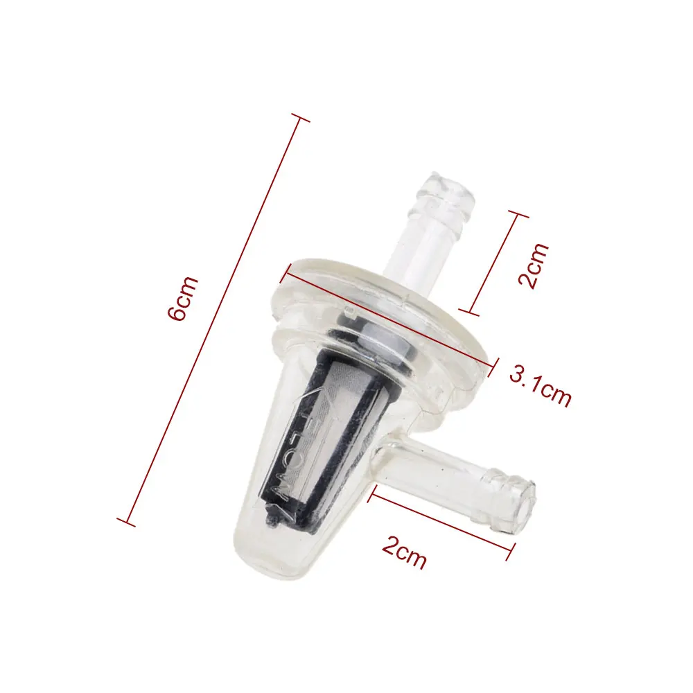 1x Universal Motorcycle Right Angle 90 Degree Inline Fuel Filter 1/4\