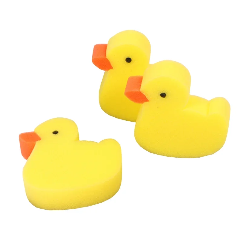 Baby Bath Sponges Duck Shape Shower Sponges Bathroom Supplies for Infants Kids Adults