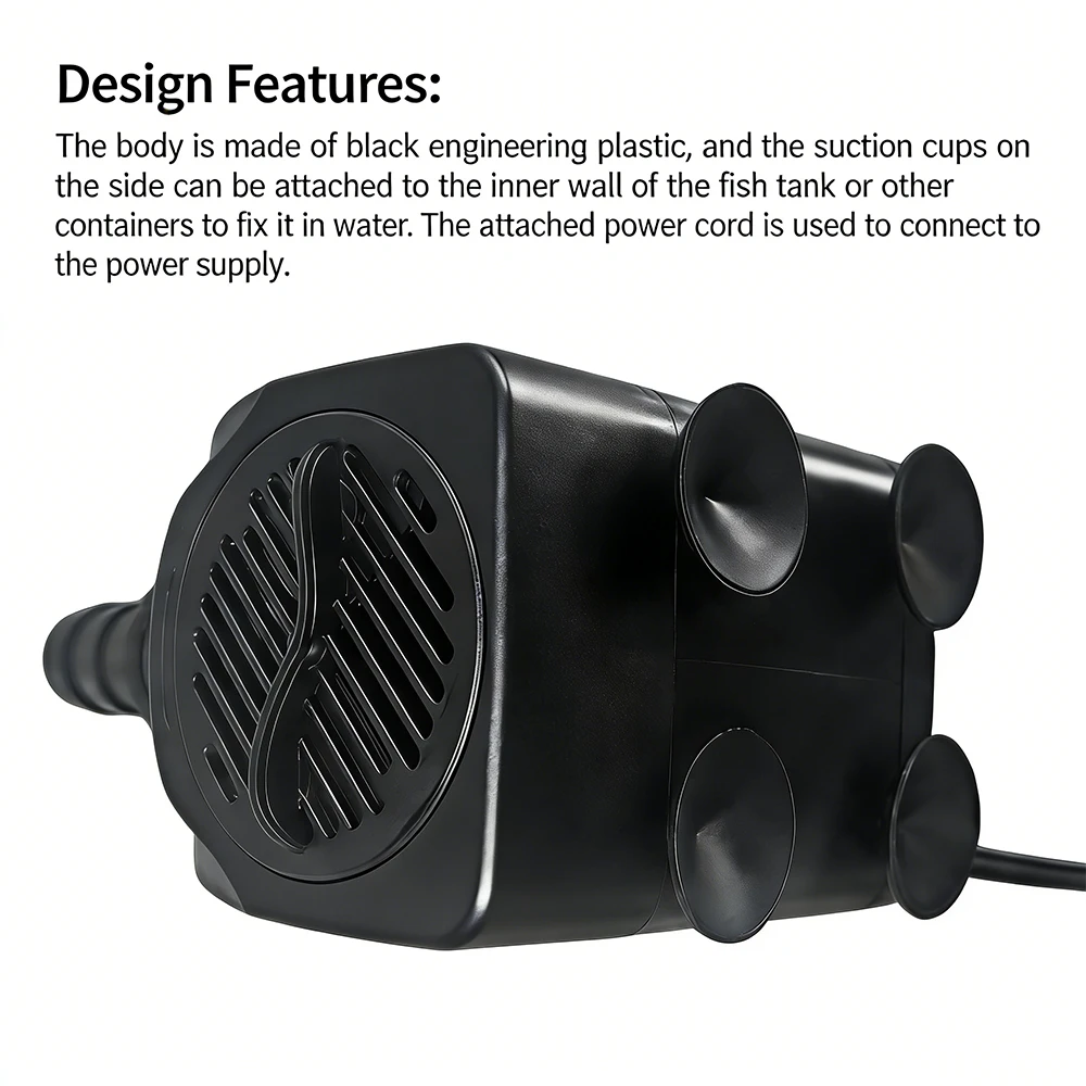 AC220V Multi-functional Silent Aquarium Submersible Pump, Landscape Large-flow Water Spray Pump,Fish Pond Water Circulation Pump