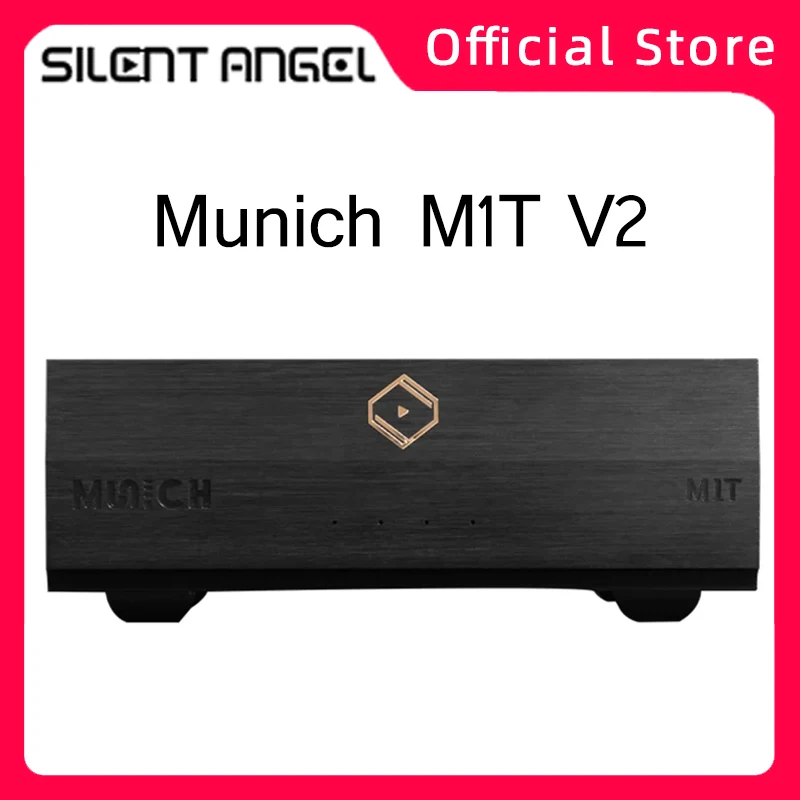 الملاك الصامت ميونيخ M1T V2 عالية الدقة الرقمية ضياع ماستر الفرقة مشغل موسيقى القرص الدوار الرقمي يدعم Roon Tidal DSD256