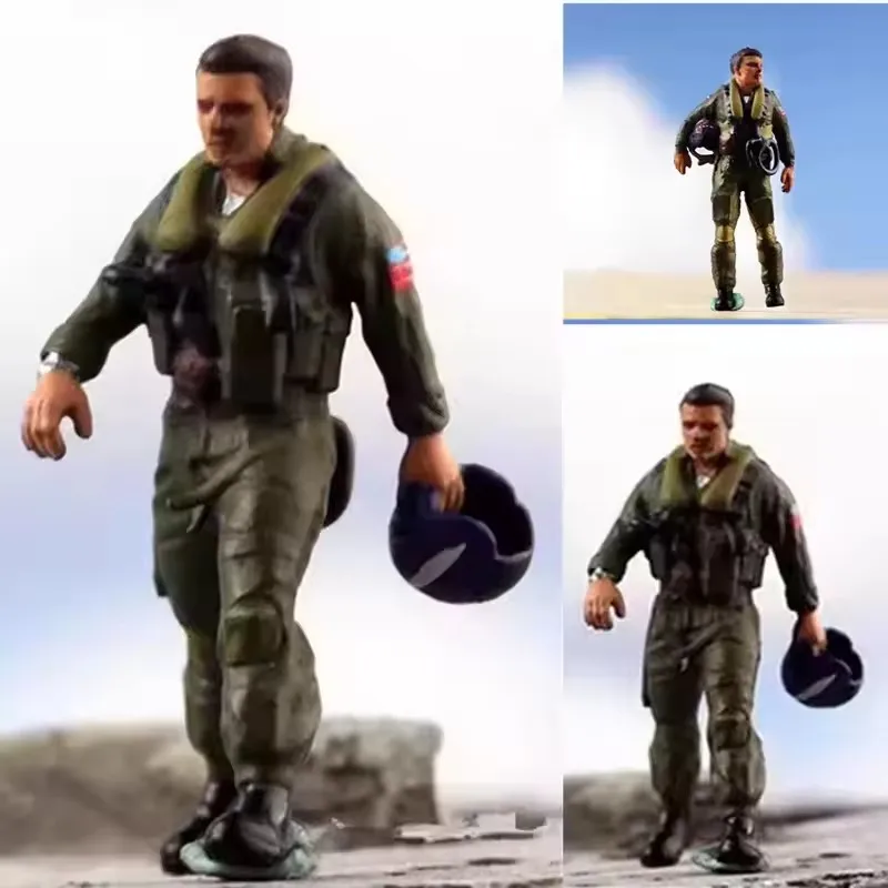 2025 Nuovo 1/72 Bilancia 1 Pz US Navy Fighter Pilot Soldati Action Figures Modello FAI DA TE Scena Collezione di Accessori Display Giocattoli Bambole