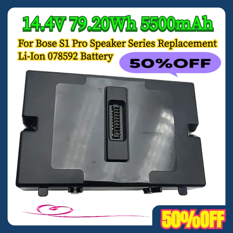 

For Bose S1 Pro Speaker Series 14.4V 79.20Wh 5500mAh Replacement Li-Ion 078592 Battery