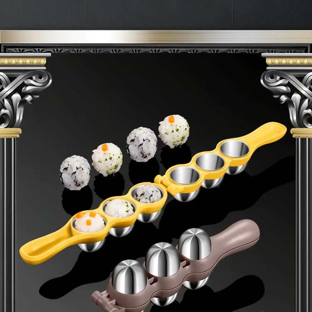 For For AKL Stainless Steel Rice Ball Mold Kitchen Gadget Food Shaping Tool Kids Lunch Bento Maker Easy Operation Device