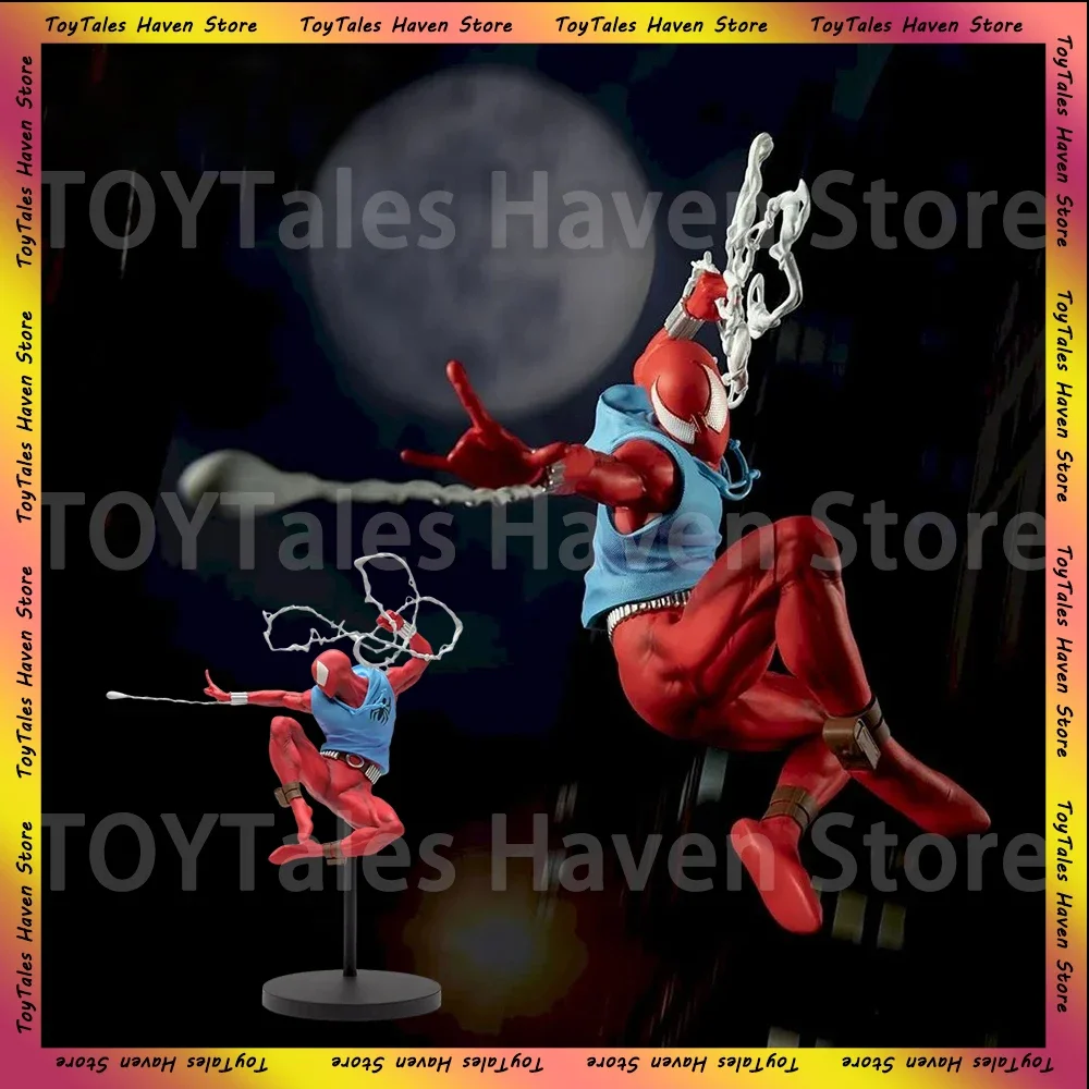 Original Marvel Series ACT/CUT Scarlet Spider Man Anime Figure Scenery Models Ornaments Collectibles Model  Gifts