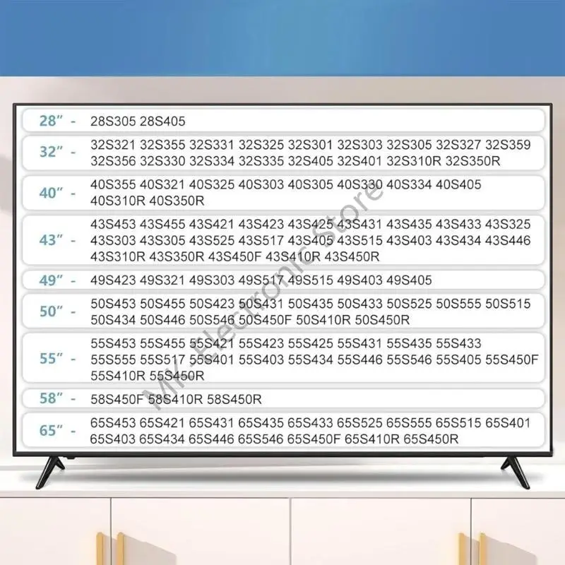 R2LF Universal Television Stand Stand Legs لـ 28 65 بوصة شاشات لا توجد مواد ABS للتثبيت