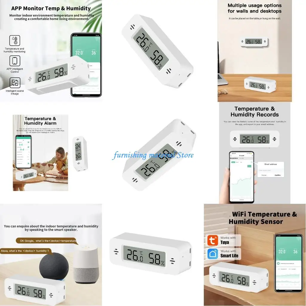 

Надежные датчики климата АБС И5ГД автоматические оповещения соединения ВиФи для домашнего здоровья