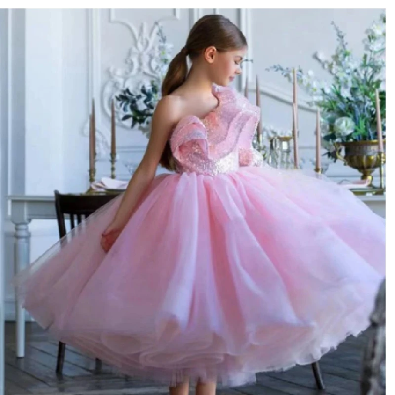 Flower Girl Dresses Sparkle Elegance For Wedding Party Frock Gown Princess Evening Summer Children's First Communion