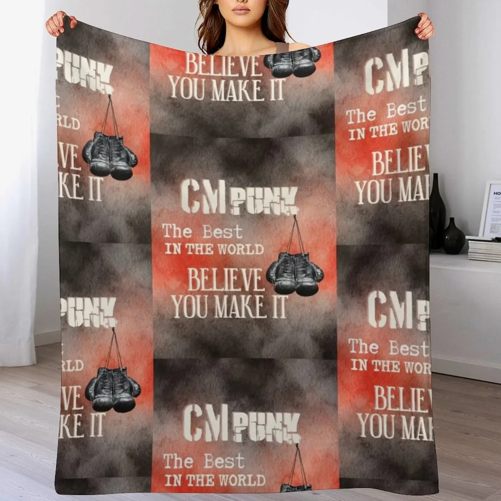 

Cm Punk Throw Blanket Giant Sofa Designers For Baby decorative Blankets