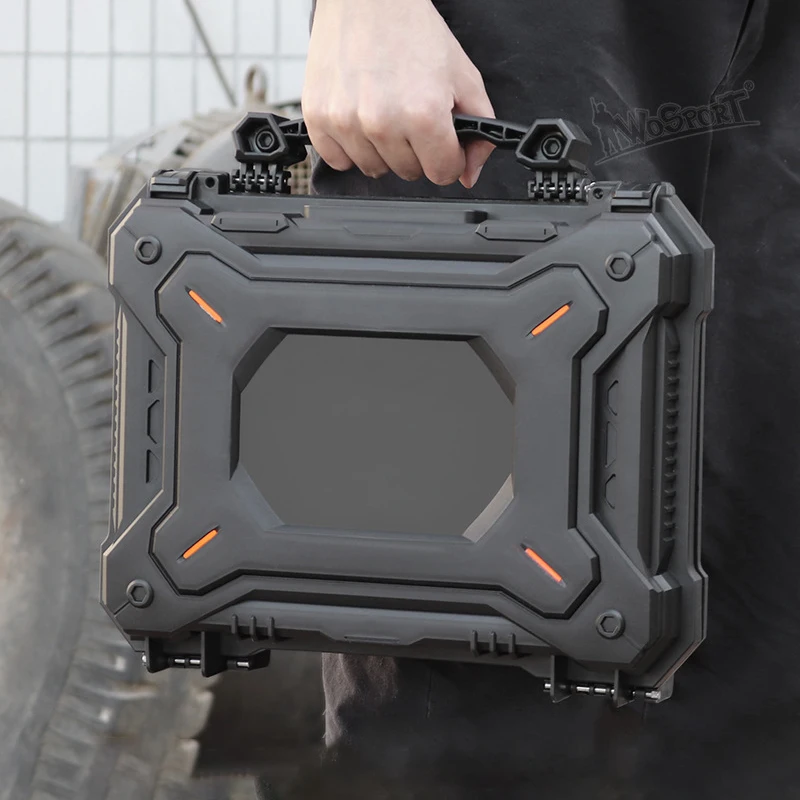 

Большой чехол для инструментов, водонепроницаемый жесткий чехол, сумка для инструментов с замком, многофункциональный ящик для инструментов, чемодан для хранения бытового обслуживания, прочный