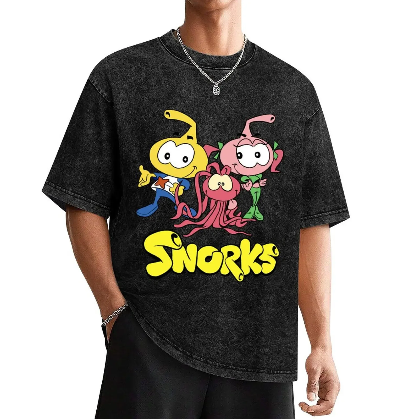 Snorks T-Shirt street wear quick drying slim fit t shirts for men