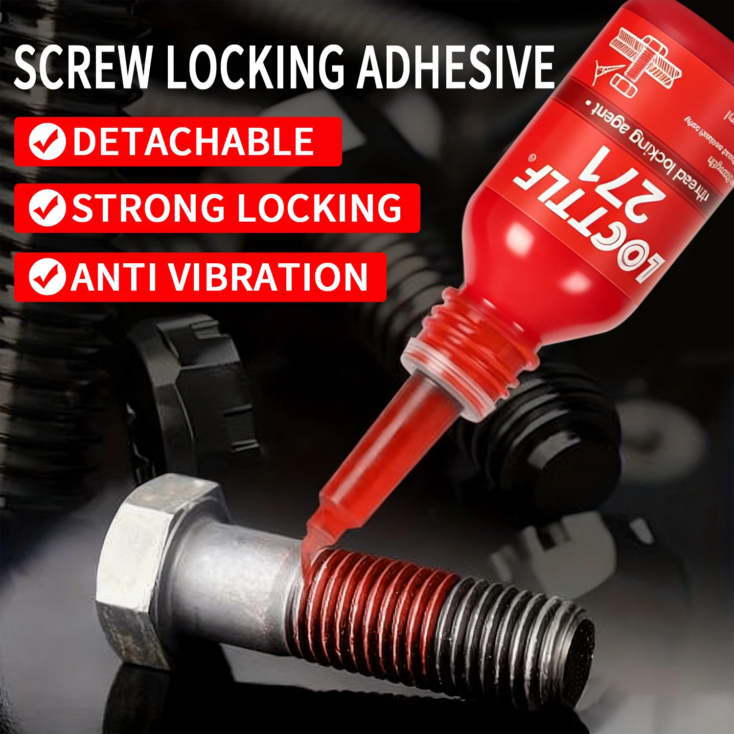 243-271 Thread Locking Adhesive Sealant Anti-Loosening Anti-Vibration Anaerobic Type for Screws And Nuts Removable & Non-Removab image 4