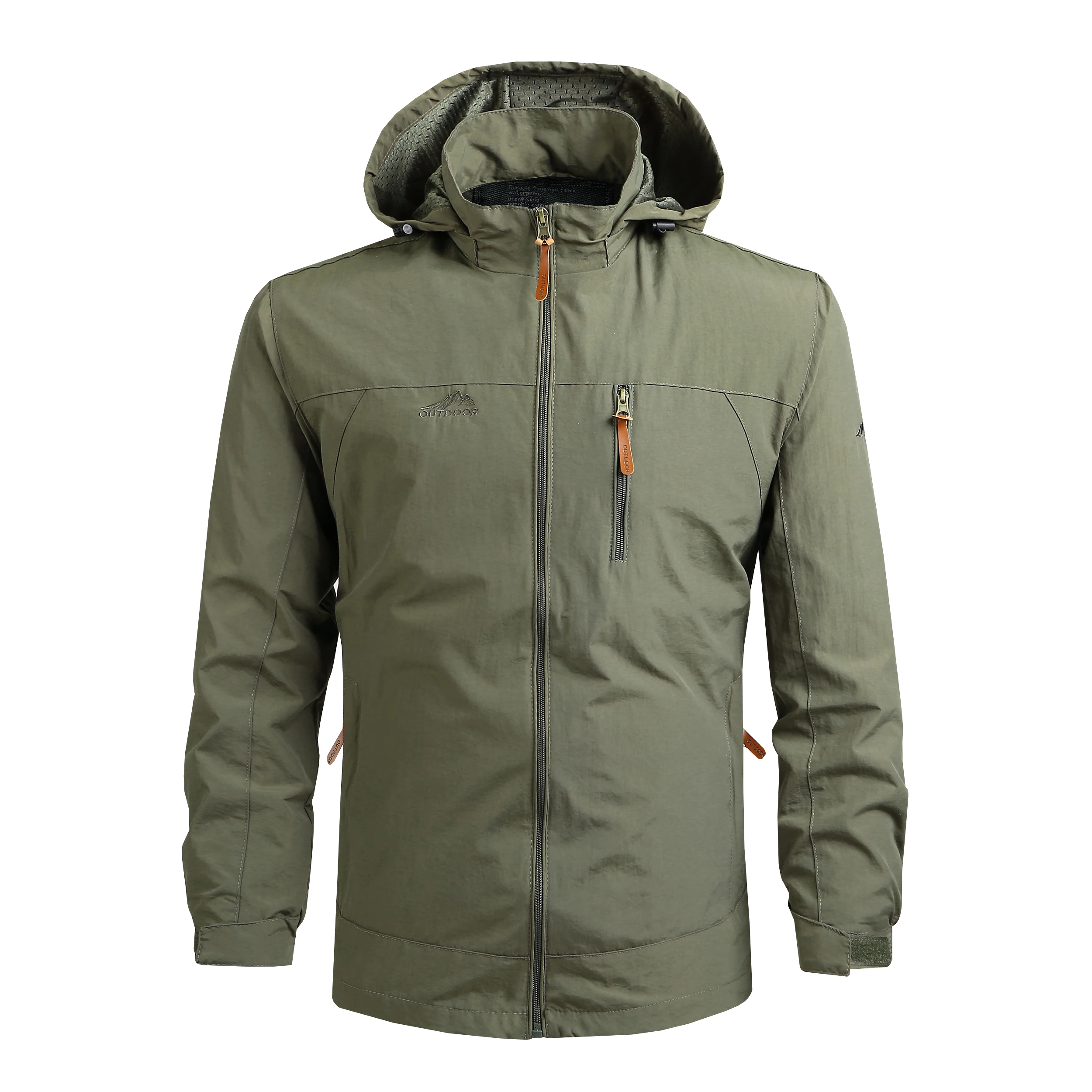 Heren Waterdichte Wandeljas Groot Formaat Winddicht Windjack Kamperen Jacht Trekkingvissen Jas Mannen Outdoor Casual