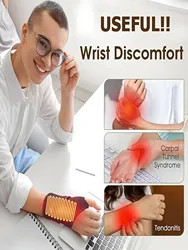2026 Electrically heated wrist brace with adjustable and breathable black strap for sports and hand joint protection tools  USB