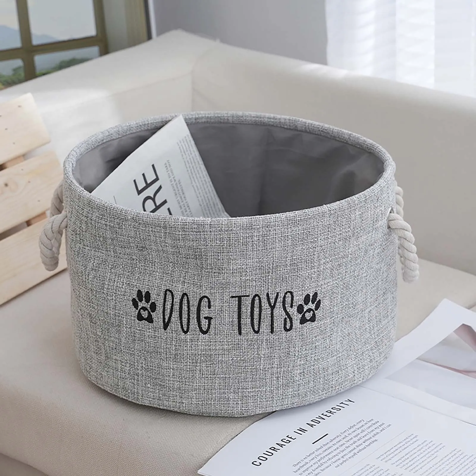 Circular Soft Fabric Foldable Multifunction Storage Baskets Home Large Capacity Clothes Toys Storage Containers