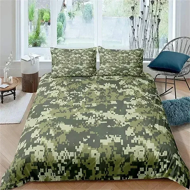 Camouflage Bedding Set American Patriotic Flag Bedding Comforter Quilt Cover USA Stars Stripes For Boys Kids Teens Adult