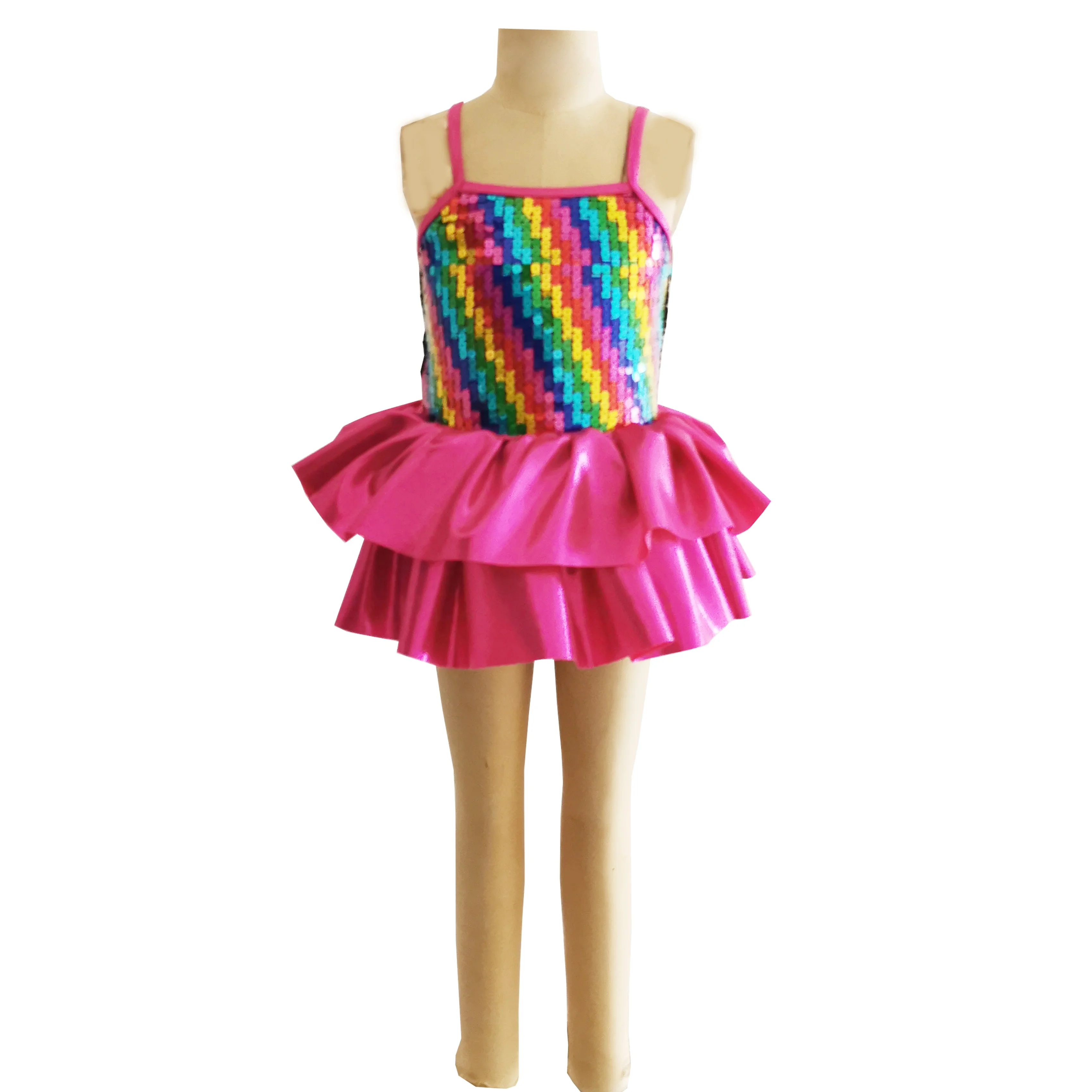 

new arrival girl tap and jazz stage dance costume cool girl party dance wear Christmas stage performance dance dress