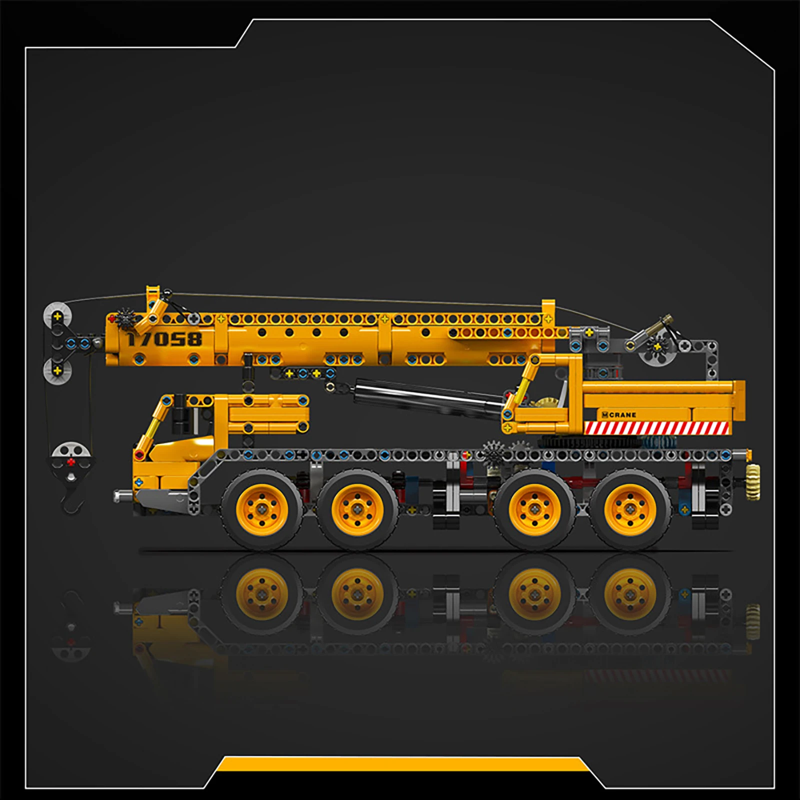 

17058 Static Crane Building Blocks 997pcs Engineering Series Model for Technic Fans