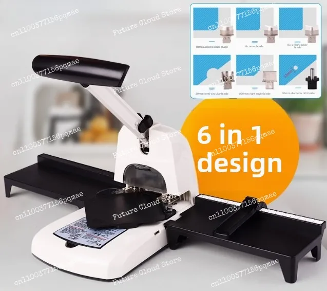 

6 in 1 Semi-Circle, Paper Cutter, Cut Corners Punch,, PVC Business Cards, Manual Office Rounding Device