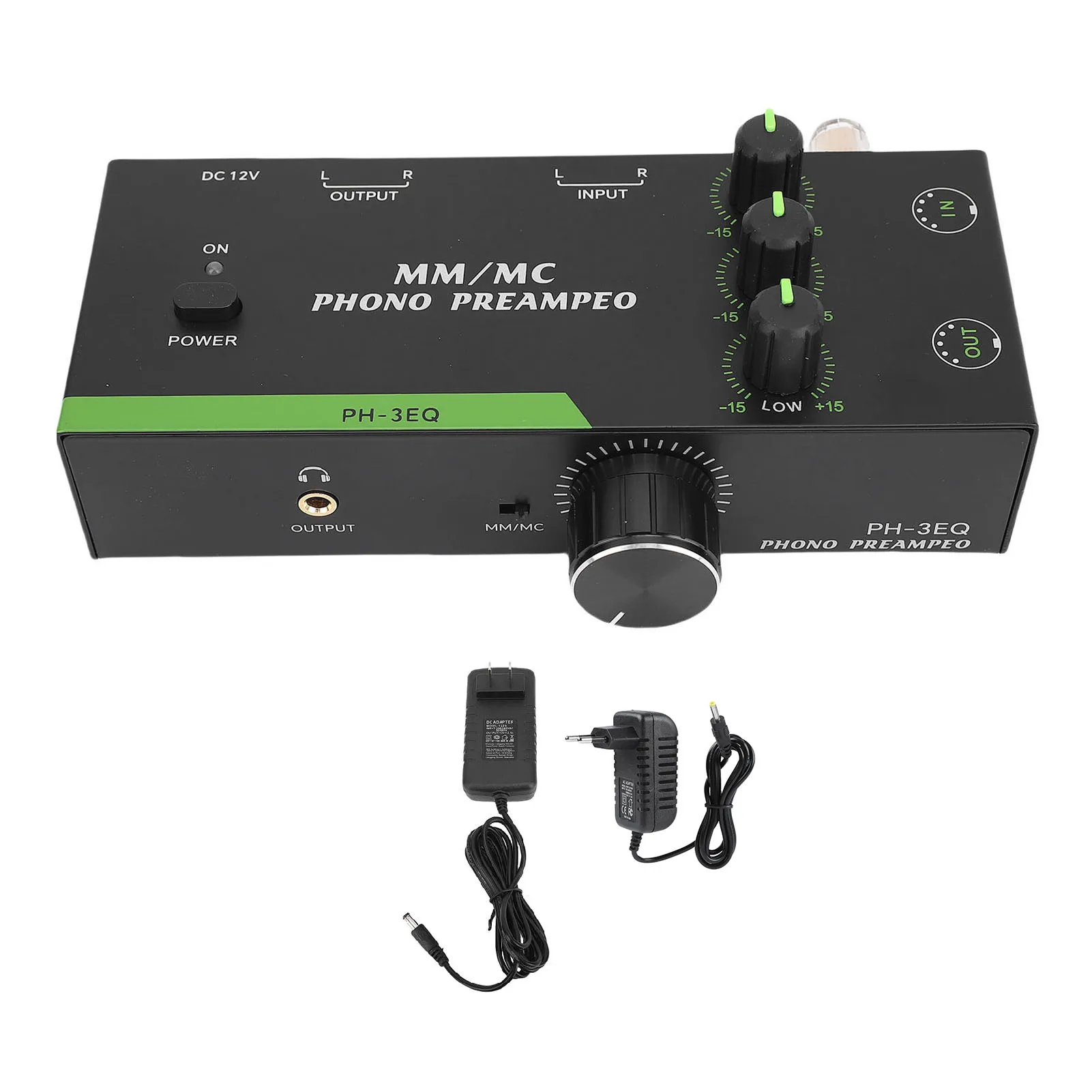 

MM/MC Phono Preamp Professional Mini Stereo Phonograph Preamplifier for Turntable Record Player 5 Pin XLR Input Output 3.5MM Hea