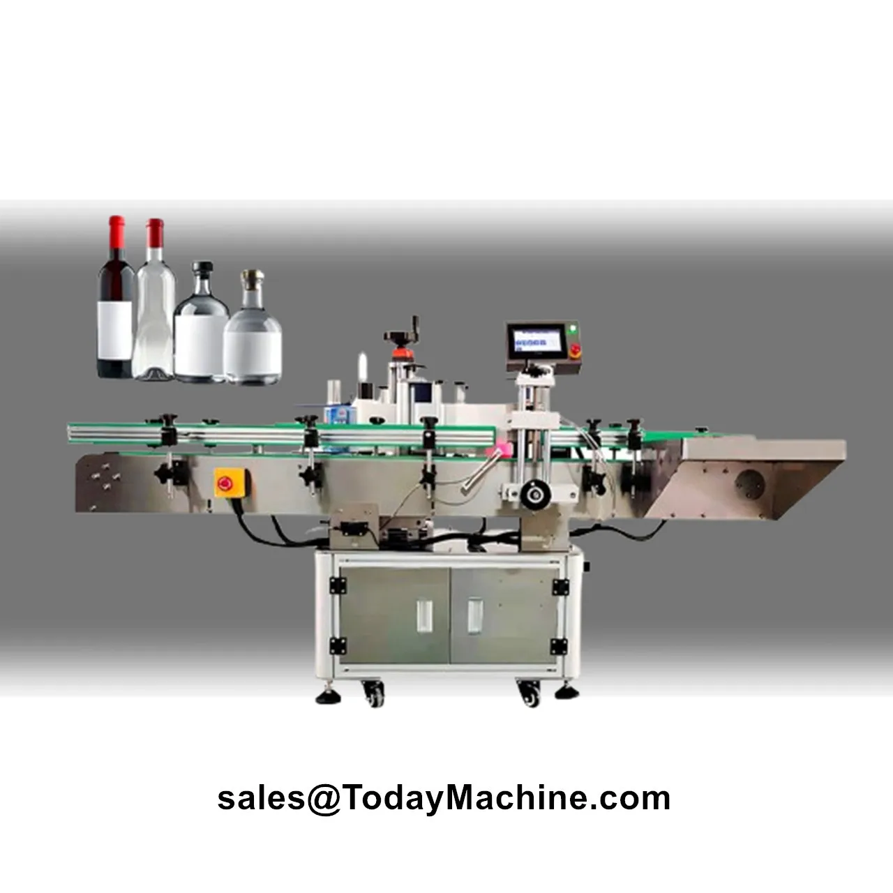 Automatic Round Plastic Glass Cosmetic Cooking Oil Flat Bottle Sticker Labeling Machine