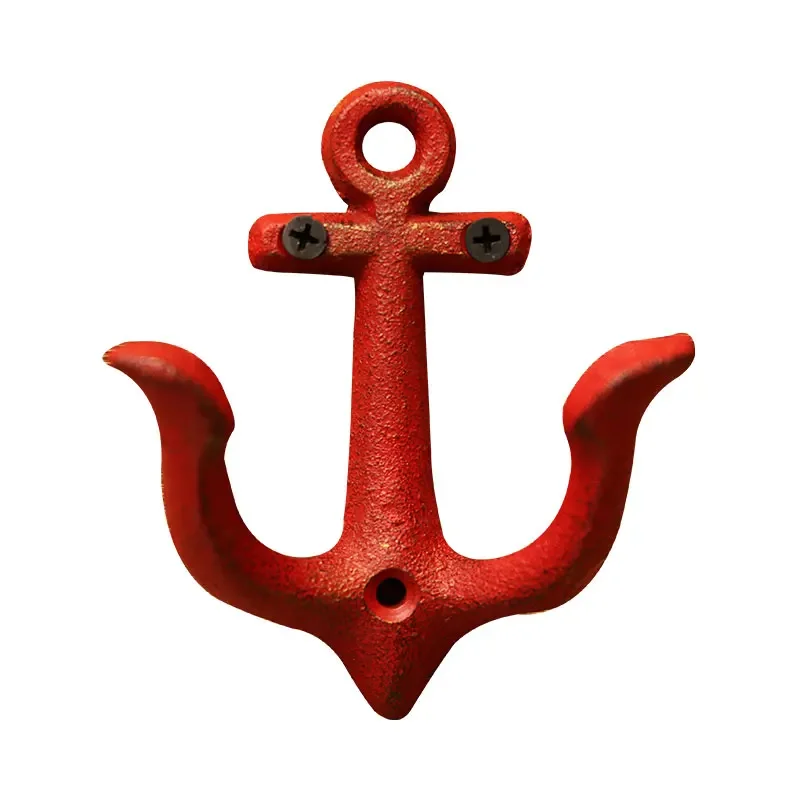 Metal Anchor Rack Clothes Key Hat Towel Wall Hook Hanger Door Wall Mounted Crafted Classic Antique Cast Iron