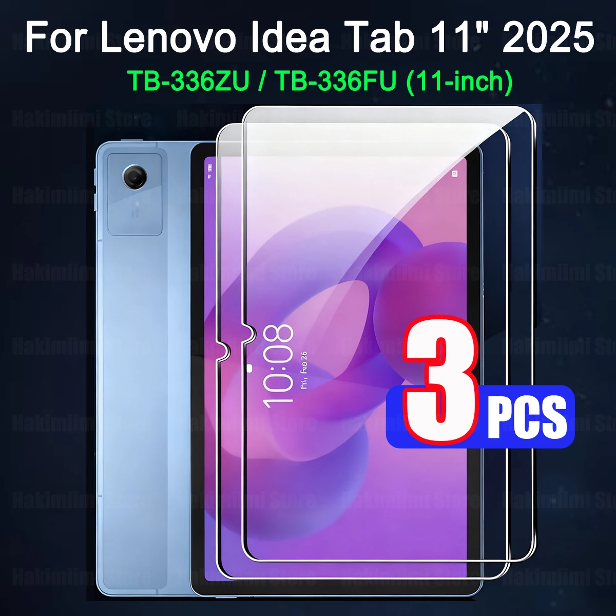 

Защитная пленка для экрана для Lenovo Idea Tab 2025 TB-336ZU/TB-336FU, не пузырьковая, против падения, HD, прозрачная защитная пленка из закаленного стекла