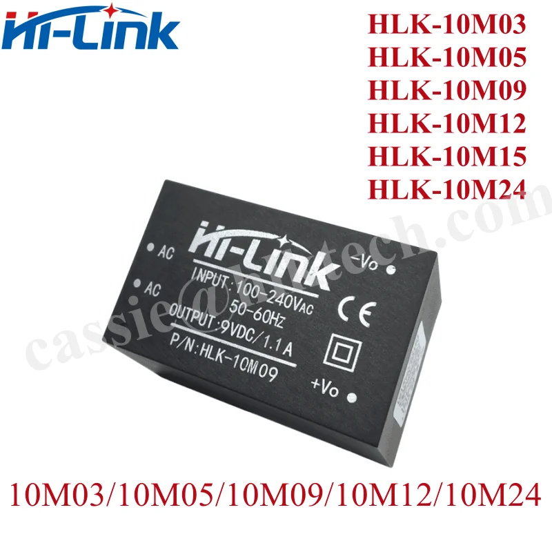 HLK-10M09 Orginal ACDC 110V 220v 240V 10W 9V HLK-10M12 10w 1100mA Step Down Mini Power Supply Module Converter Intelligent